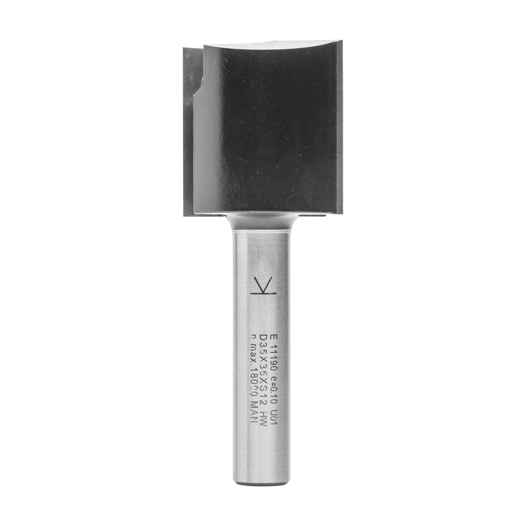 ENT 11190 Nutfräser HW, Schaft (S) 12 mm, Durchmesser (D) 35 mm, NL 35 mm, SL 55 mm, GL 90 mm, mit H