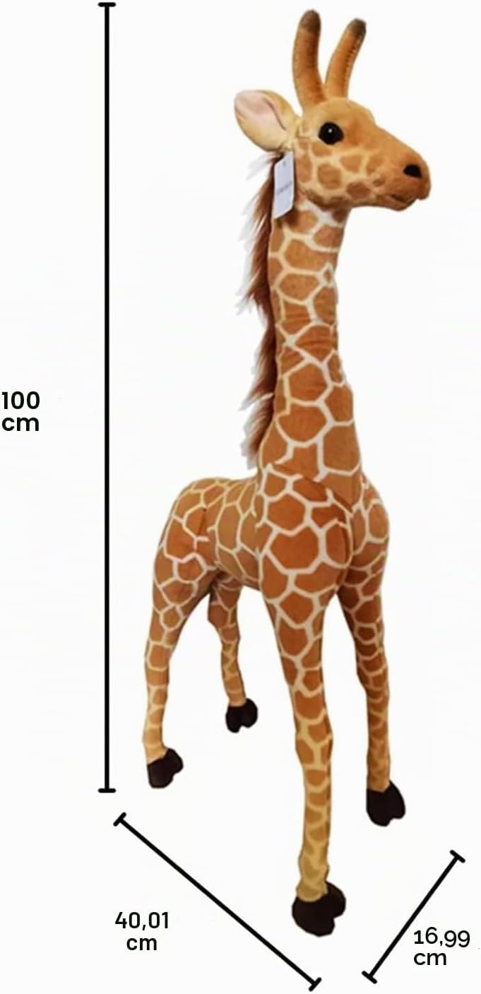 100cm 40" Giraffe Stofftier Grosses Plüschtier Babyzimmer Grosse Dekoration Figur Partydekoration