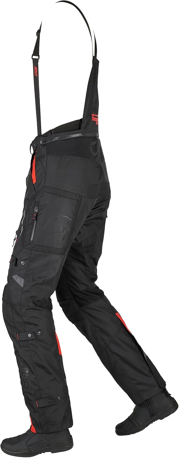 Furygan Herren Gravity Trousers Pants S Schwarz-rot, S Schwarz-rot