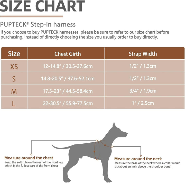 Hundegeschirr Nylon, Step-In, Verstellbar, Ausbruchsicher | für kleine, mittel-grosse &amp; Grosse Hunde