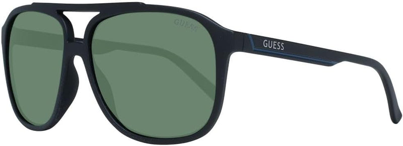 Guess Unisex Gf5084 6002n Sunglasses, Schwarz matt/Grün, One Size