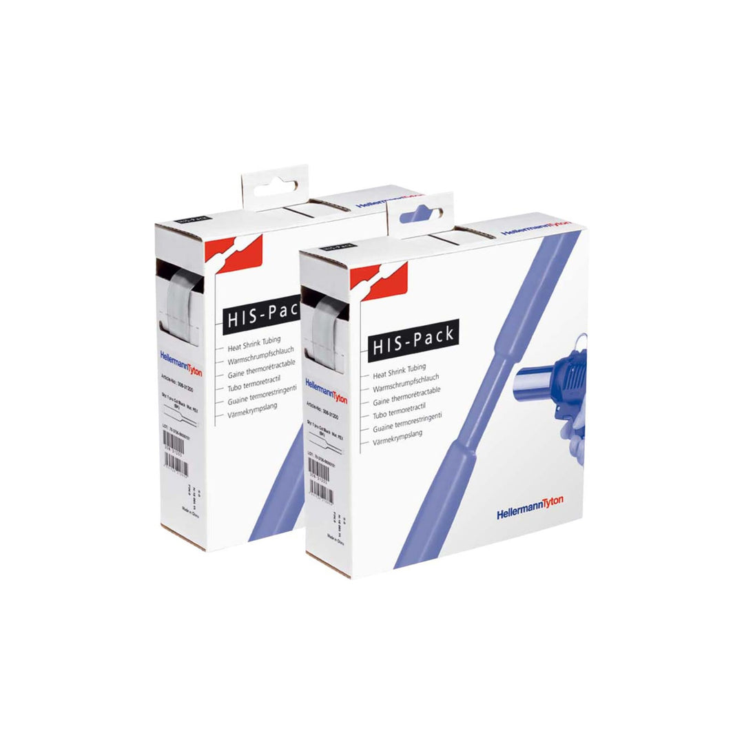 HellermannTyton Schrumpfschlauch HIS-3/8-PEX-CL 5m D 9,5/4,7 Trans Schrumpfschlauch 4031026134000