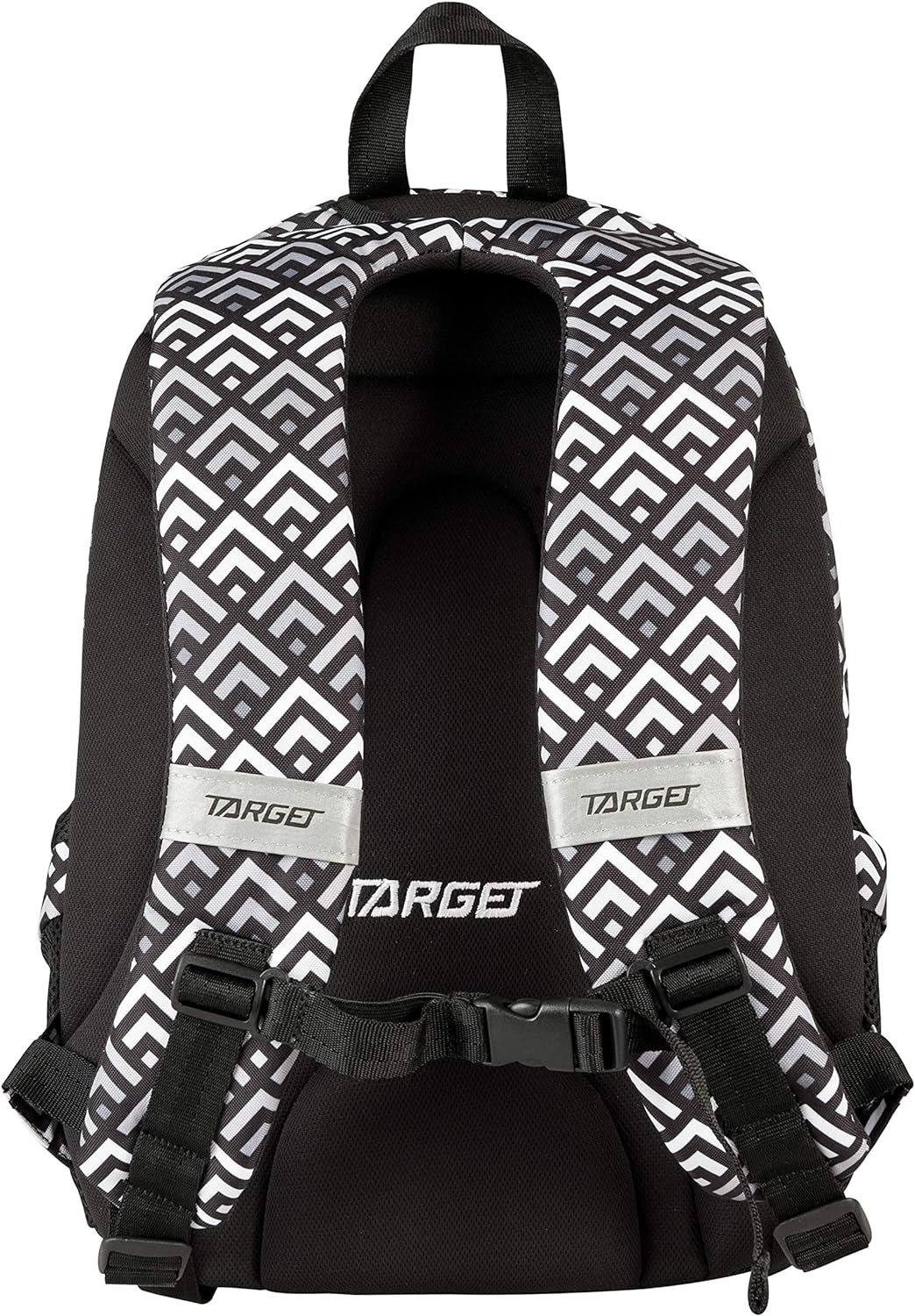 TARGET BACKPACK 3 ZIP DUEL GREY PYRAMIDS 26297