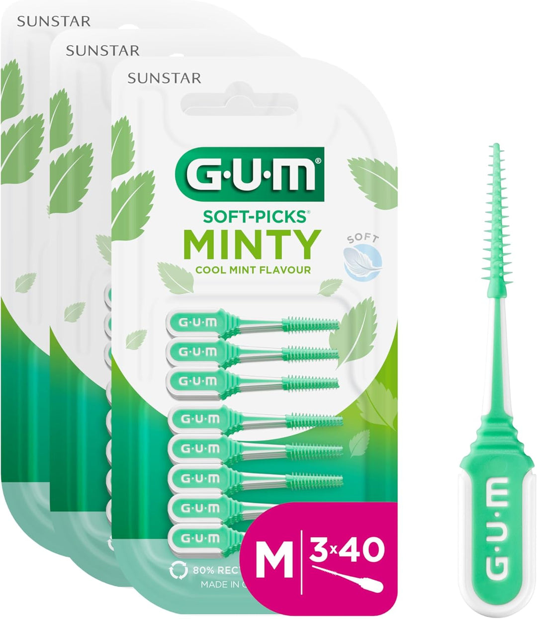 GUM SOFT-PICKS COMFORT FLEX Interdentalreiniger | Zahnzwischenraumreinigung Und Plaqueentfernung | B