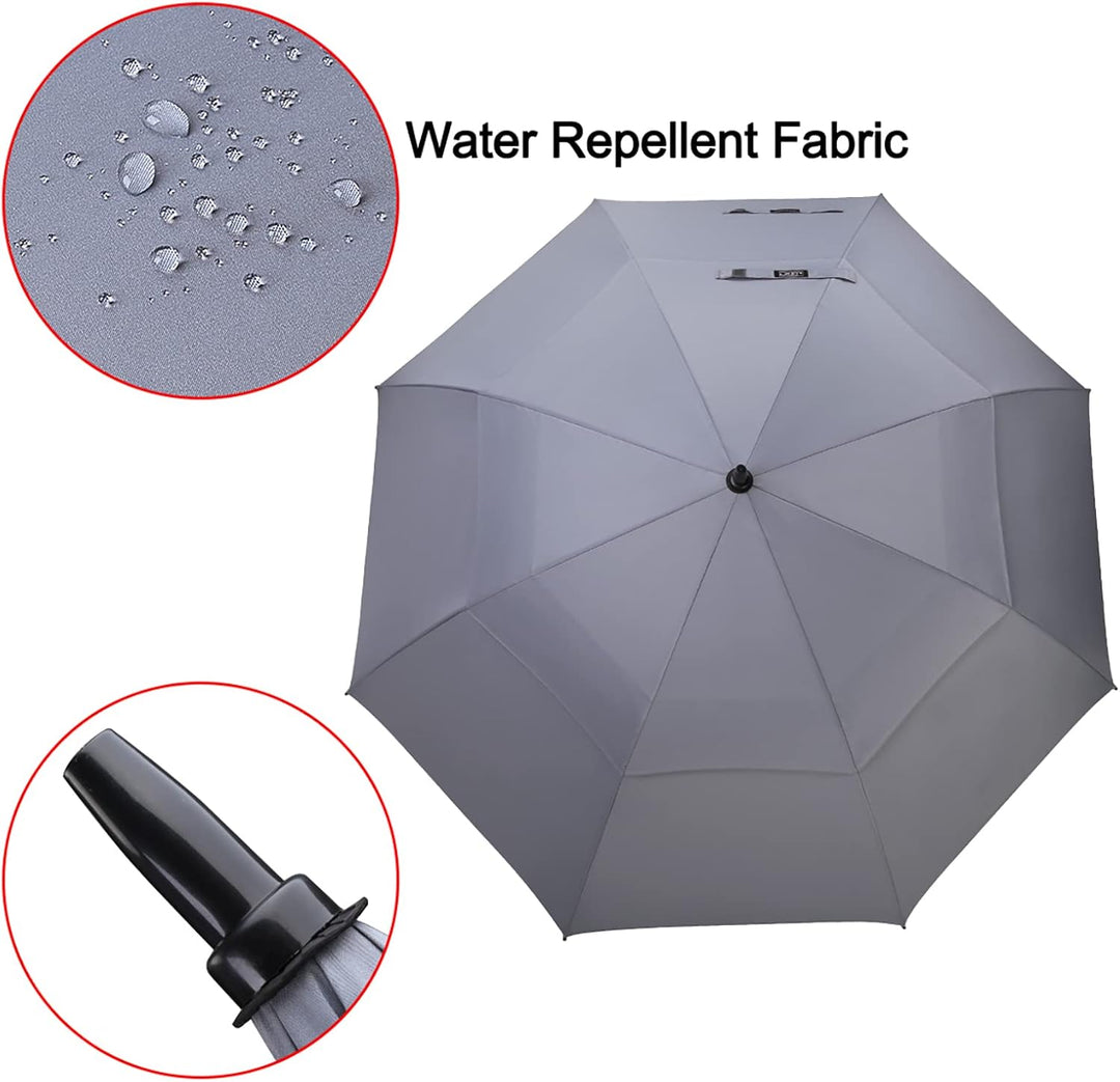 G4Free 47/54/62/68/72 Inch Regenschirm Gross Stockschirm Sturmfest Golf Schirme Automatik Regenschir