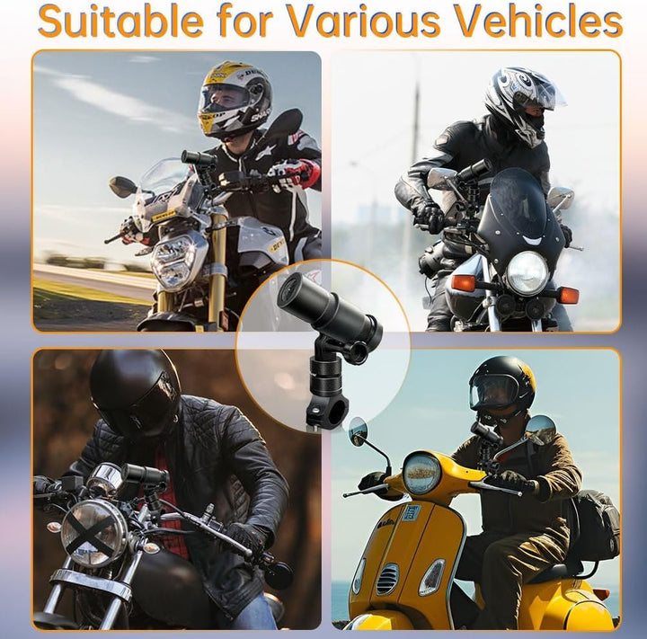 VSYSTO WiFi Motorrad Kamera, OLED Kabelcontroller, GPS, ODO Berechnung, wasserdicht HD 1080P 150 ° W