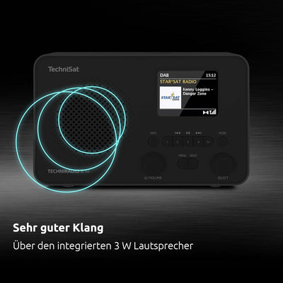 TechniSat TECHNIRADIO 6 IR – portables Internetradio (DAB+, UKW, WLAN, Bluetooth, Farbdisplay, Wecke