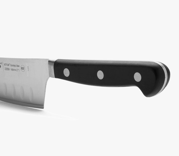 Arcos Opera - Rocking Santoku Messer - NITRUM geschmiedetem Edelstahl 190 mm - HandGriff POM Farbe S