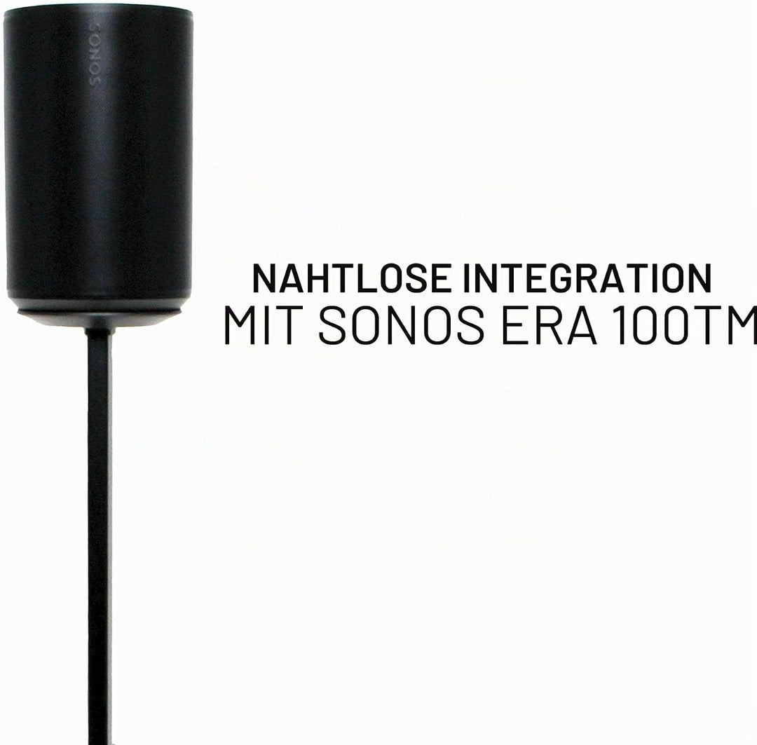 Sanus Höhenverstellbare Lautsprecherständer für Sonos Era 100™ (Paar) Schwarz, Schwarz