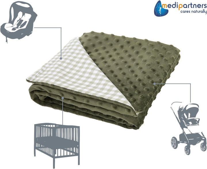 Medi Partners Babydecke Baby Decke Neugeborenen - Kuscheldecke Geschenk Babydecken 75x100cm für Klei