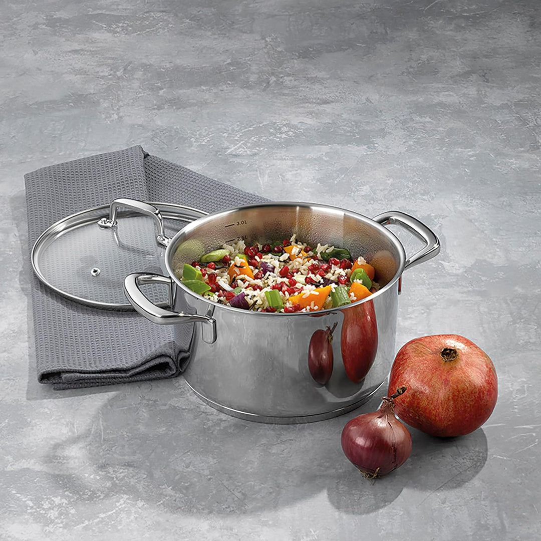 Kela 10175 Flavoria Fleischtopf, 18/8 Stainless Steel, 3.2 liters 3,2 l, 3,2 l