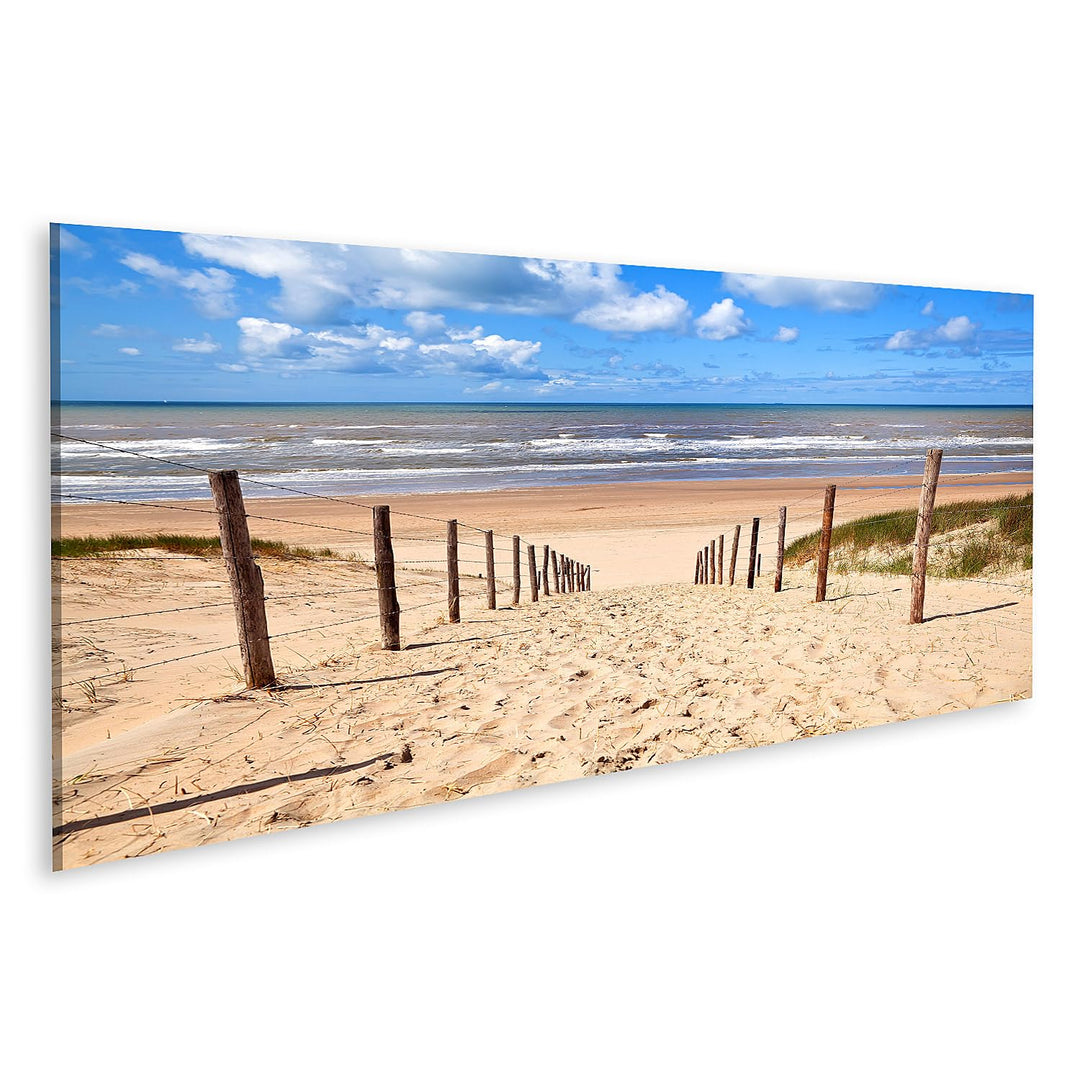 islandburner Bild auf Leinwand Weg Zum Sandstrand Nordsee In Zandvoort Aan Zee Bilder Wandbilder Pos