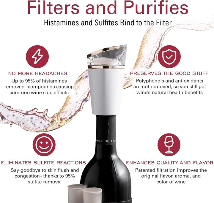 PureWine Phoenix Nachfüllpack für Weinfilter, 8 Stück 8 Count Pods, 8 Count Pods
