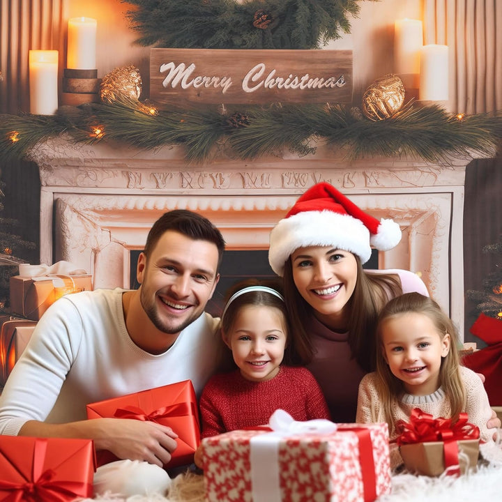 Kate 3x2m Weihnachtsbaum Hintergründe Kamin Backdrop Party Dekoration Hintergrund Weihnachten Fotogr