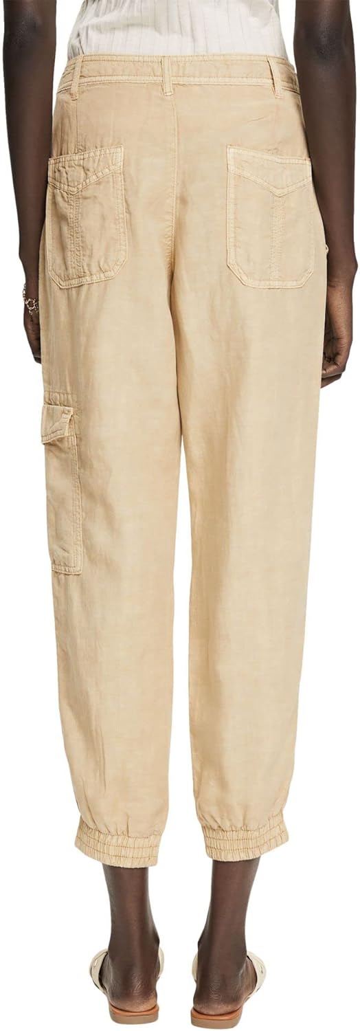 ESPRIT Damen Hose 30 285/Sand, 30 285/Sand