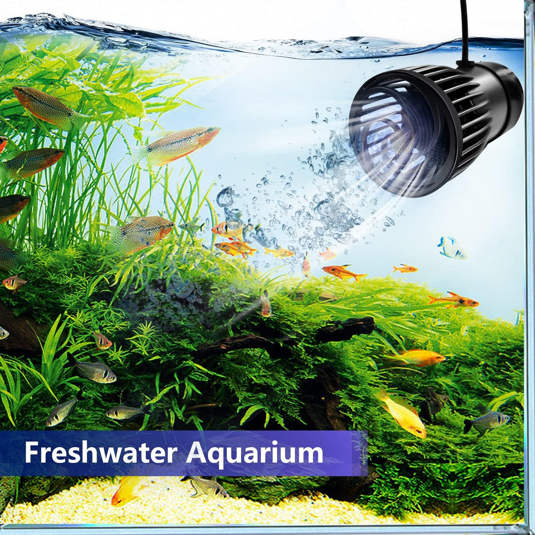 CONQUERALL 28W DC 24V Wave Maker 550-3910GPH Marine Aquarium Reef Powerhead 10-Speed Flow Controllab