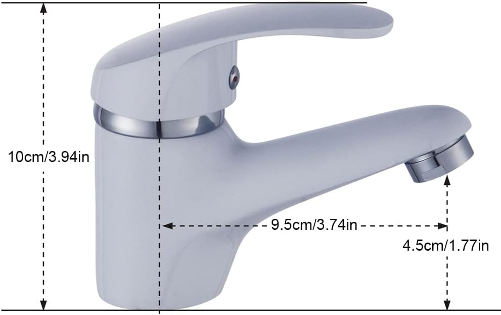 Wasserhahn Bad Waschtischarmatur mit Zugstange Einhebelmischer Wasserhahn Bad mit Auslauf Höhe 4.5 c