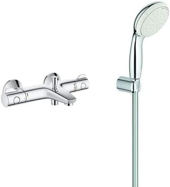 Grohe Grohtherm 800 Thermostate (Thermostat-Wannenbatterie, DN 15) chrom, 34567000 & 27799001 Tempes