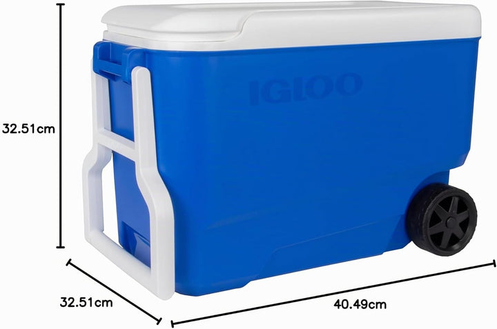 Igloo Wheelie Cool 38 Kühlbox mit Rollen, 36 Liter, Blau