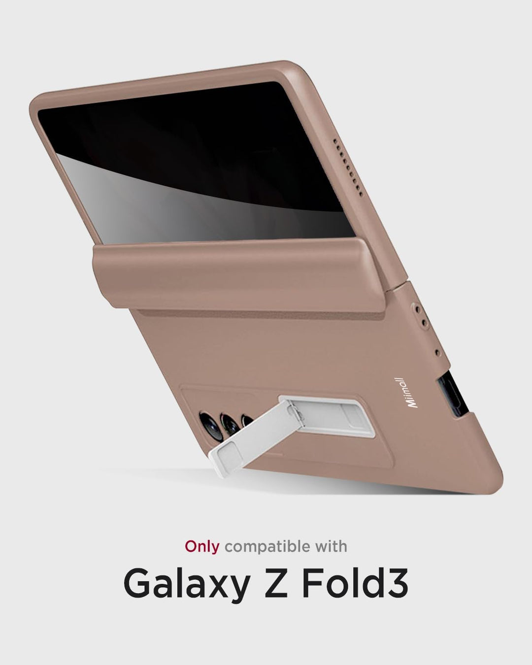 Miimall Kompatibel mit Samsung Galaxy Z Fold 3 Hülle mit Displayschutz Anti-Peeping+Magnetischer Sch