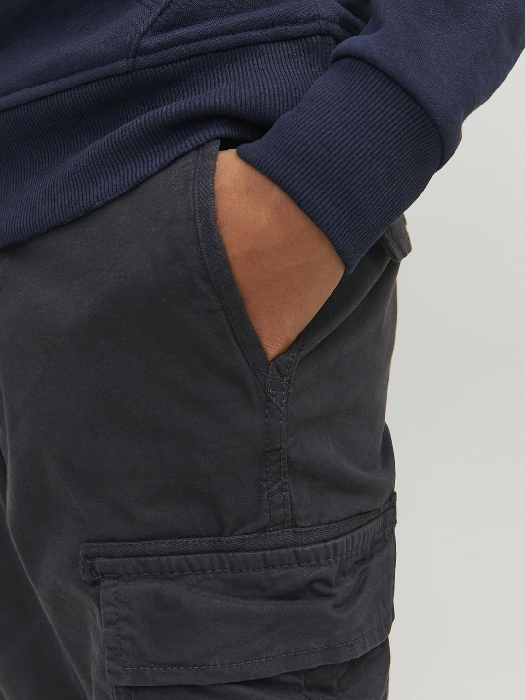 JACK & JONES Jungen Jpstace Jjtucker AMA Jnr Cargohose 146 Schwarz, 146 Schwarz