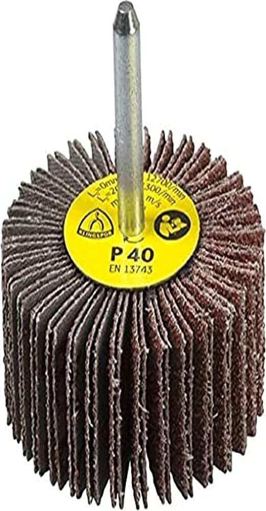 Klingspor 253592 - Kleiner Schleifmopp für Edelstahl und Metalle - MS|KM613|LS309X|80|S|25X10X6 - In