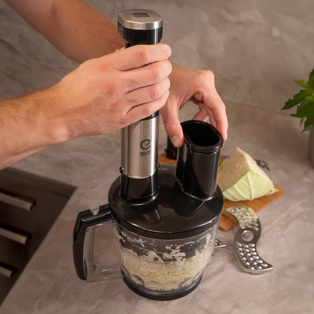 EUREL PREMIUMLine Multizerkleinerer Elektrisch – Zubehör für MP94 Stabmixer Set, 1250ml Chopper mit