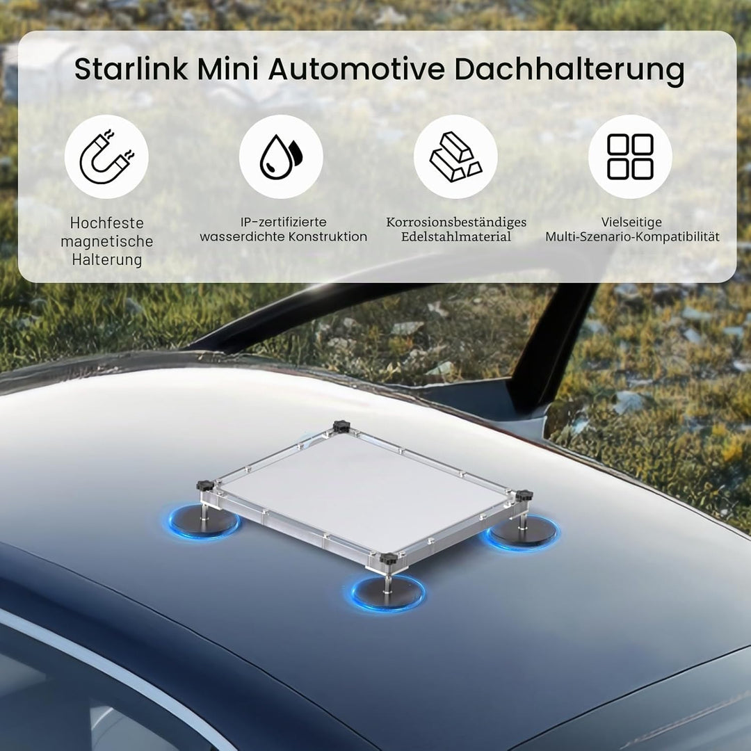 XLTTYWL Starlink Mini Magnetisch Autohalterung, Mini Starlink Zubehör Sonnendach Saugnapf mit schütz