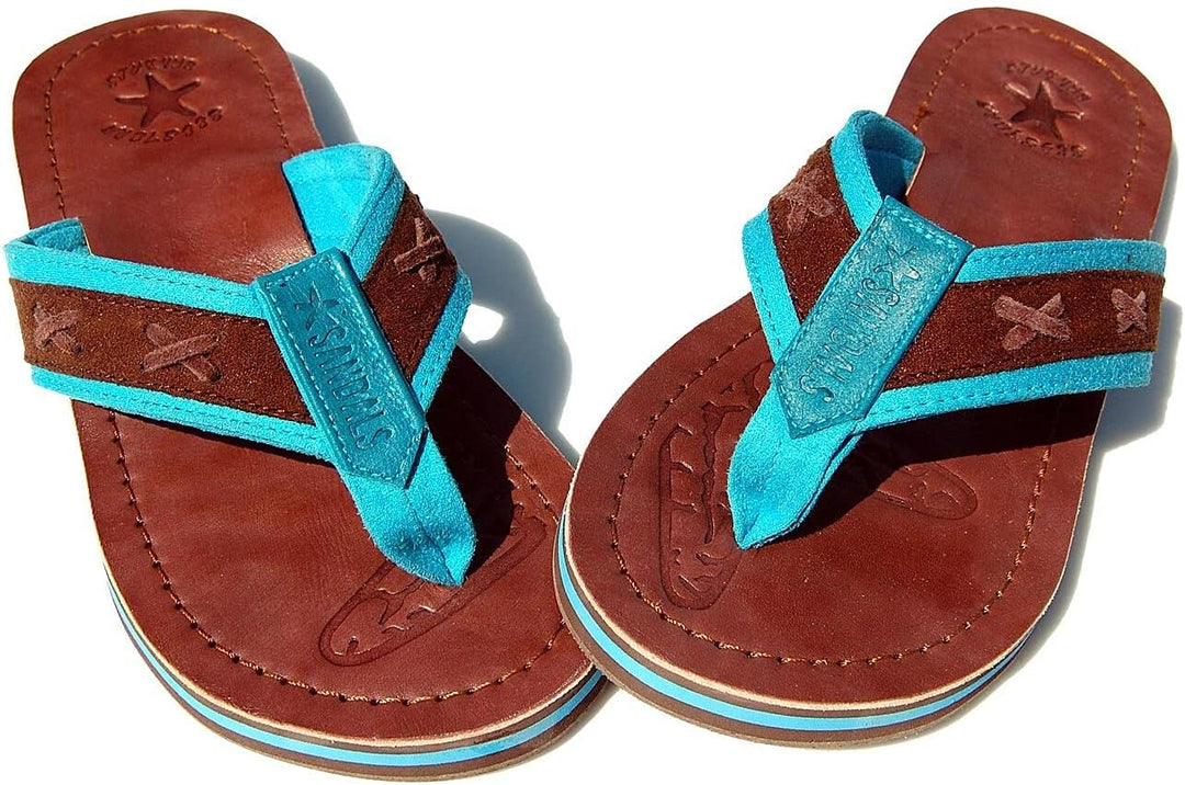 Seestern Sportswear Jungen Jugendliche Leder Zehentrenner Zehensandale Sandalen Gr.36-42/2160 39 EU