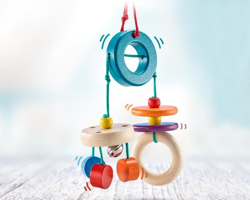 Selecta 61045 Klappadu, Minitrapez und Babyspielzeug, 19 cm