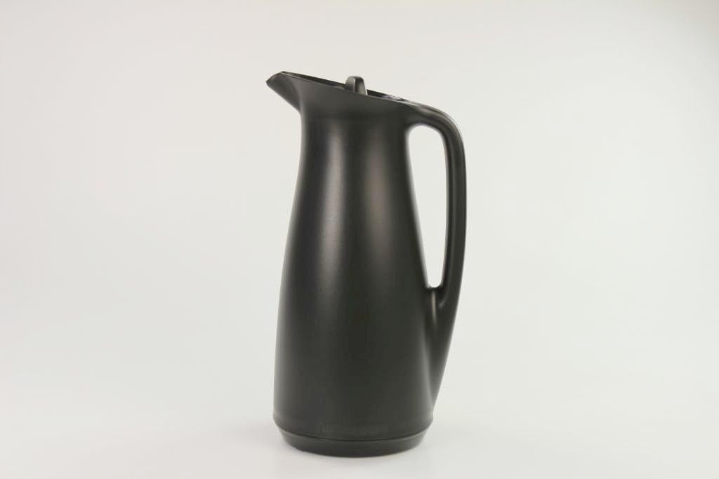 TUPPERWARE Exclusiv ThermoTup 1 L schwarz Thermowächter Thermoskanne Elegance