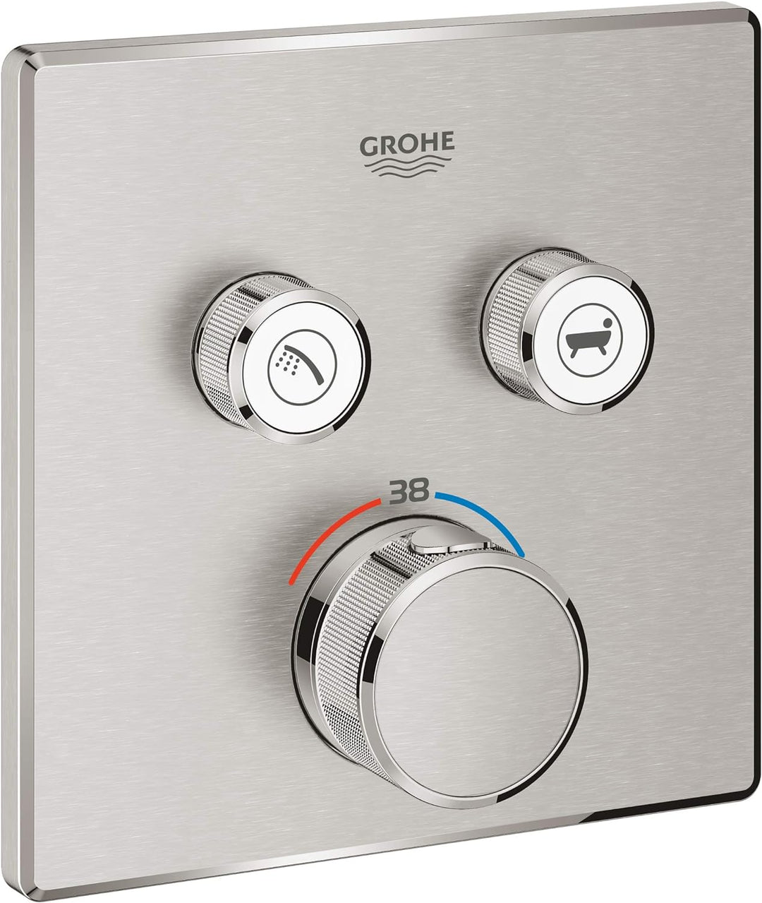 GROHE 29124DC0 GRT SmartControl THM trimset square 2SC Armatur, supersteel