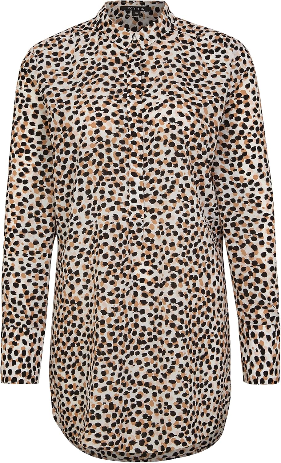 comma Damen Bluse 36 Mehrfarbig (Leo Dots Print 01b6), 36 Mehrfarbig (Leo Dots Print 01b6)
