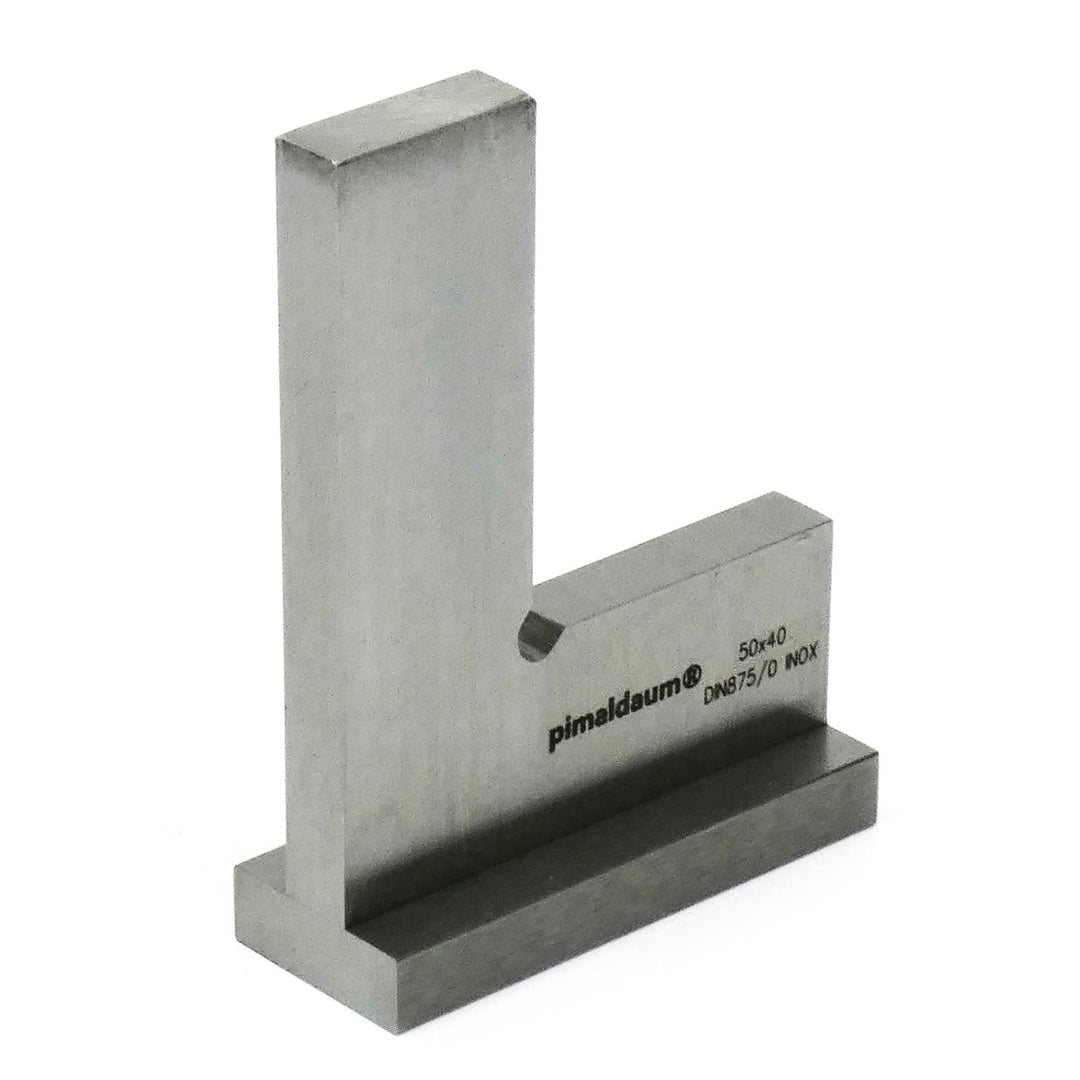 PIMALDAUM® Anschlagwinkel, 90°-Flachwinkel mit Anschlag, Schenkel 50 * 40 mm, gem. DIN 875/0, Edelst