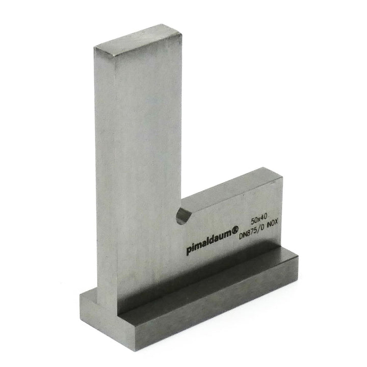 PIMALDAUM® Anschlagwinkel, 90°-Flachwinkel mit Anschlag, Schenkel 50 * 40 mm, gem. DIN 875/0, Edelst