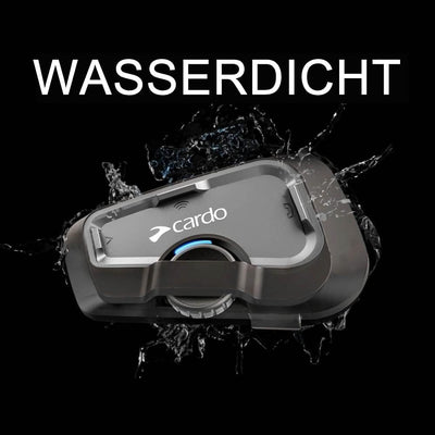 CARDO, kostenloses Motorrad-Gegensprechanlagen-Kit Bluetooth Freecom 4X Solo, Einzelpackung Einzelpa