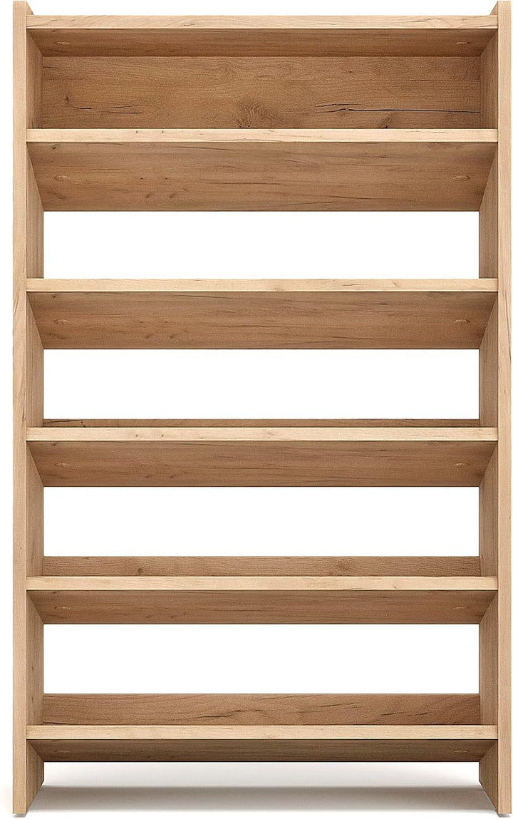 KOMTO Schuhregal Schmal - Schuhablage Flur mit 5 Ebenen Offener Schuhschrank Schuh Organizer Platzsp