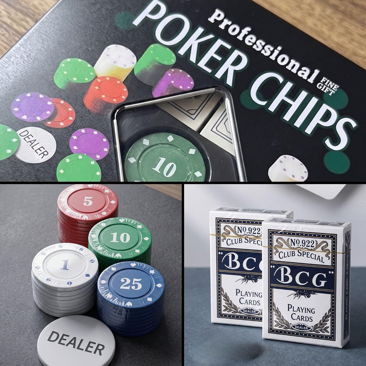MAGIC SELECT Poker Set Spiel. Texas Holdem Poker Set Tragbar. Poker Komplett 100 Poker Chips, 2 Kart