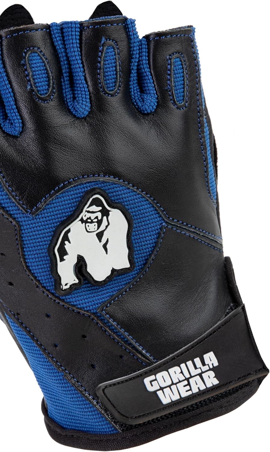 Gorilla Wear - Mitchell Training Gloves - Schwarz/Blau - Bodybuilding und Fitness Accessoires für Da