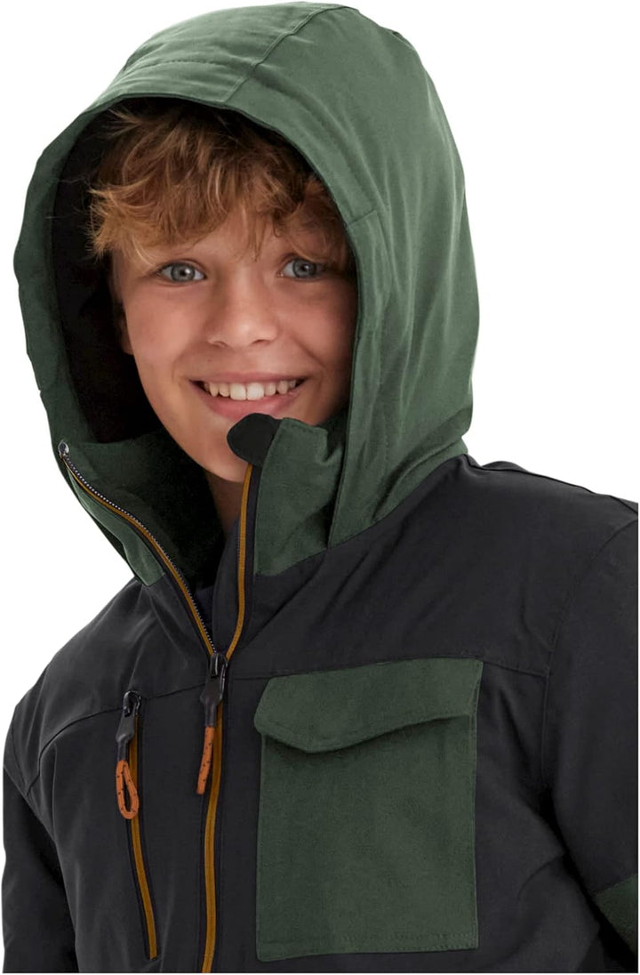 Killtec Jungen Outdoorjacke Funktionsjacke mit Kapuze und Schneefang KOW 29 BYS SKI Jckt wasserdicht