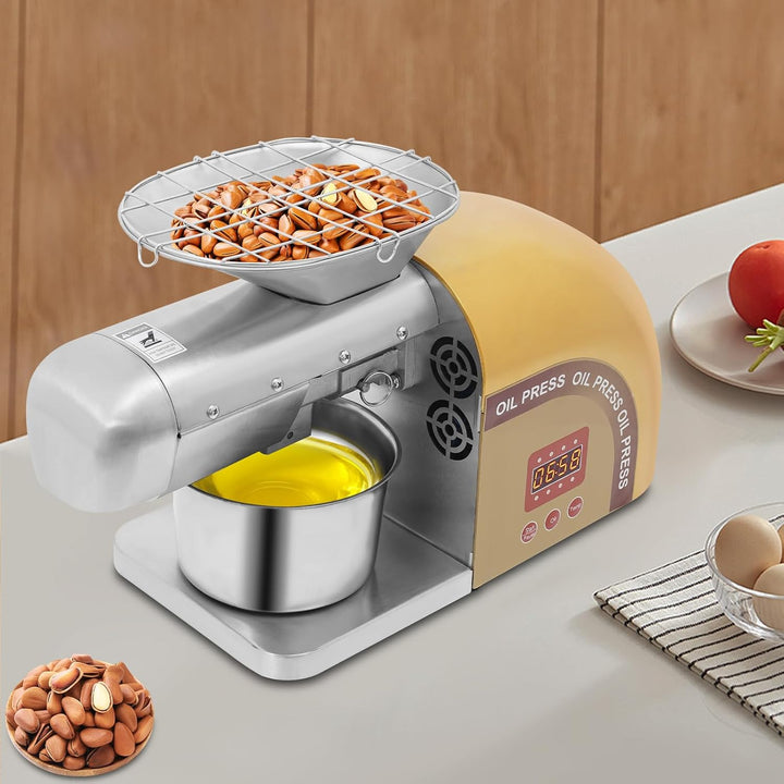 1800 W elektrische Ölpresse, moderne Ölpresse, Edelstahl-Ölpresse, Haushaltsölpresse, geeignet für E