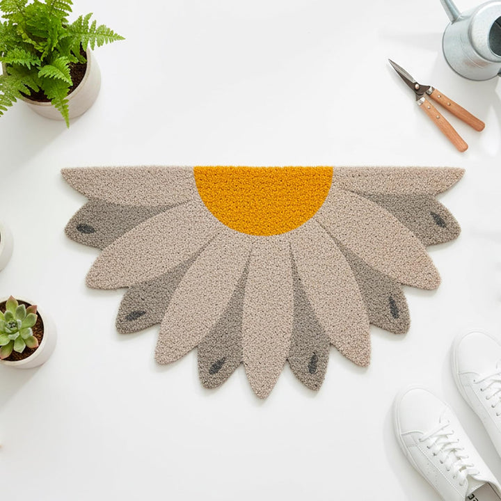 FISURA – Fussmatte “Better Late” aus Kokosnuss mit Rutschfester PVC-Basis. Handbemalte Innenmatte in