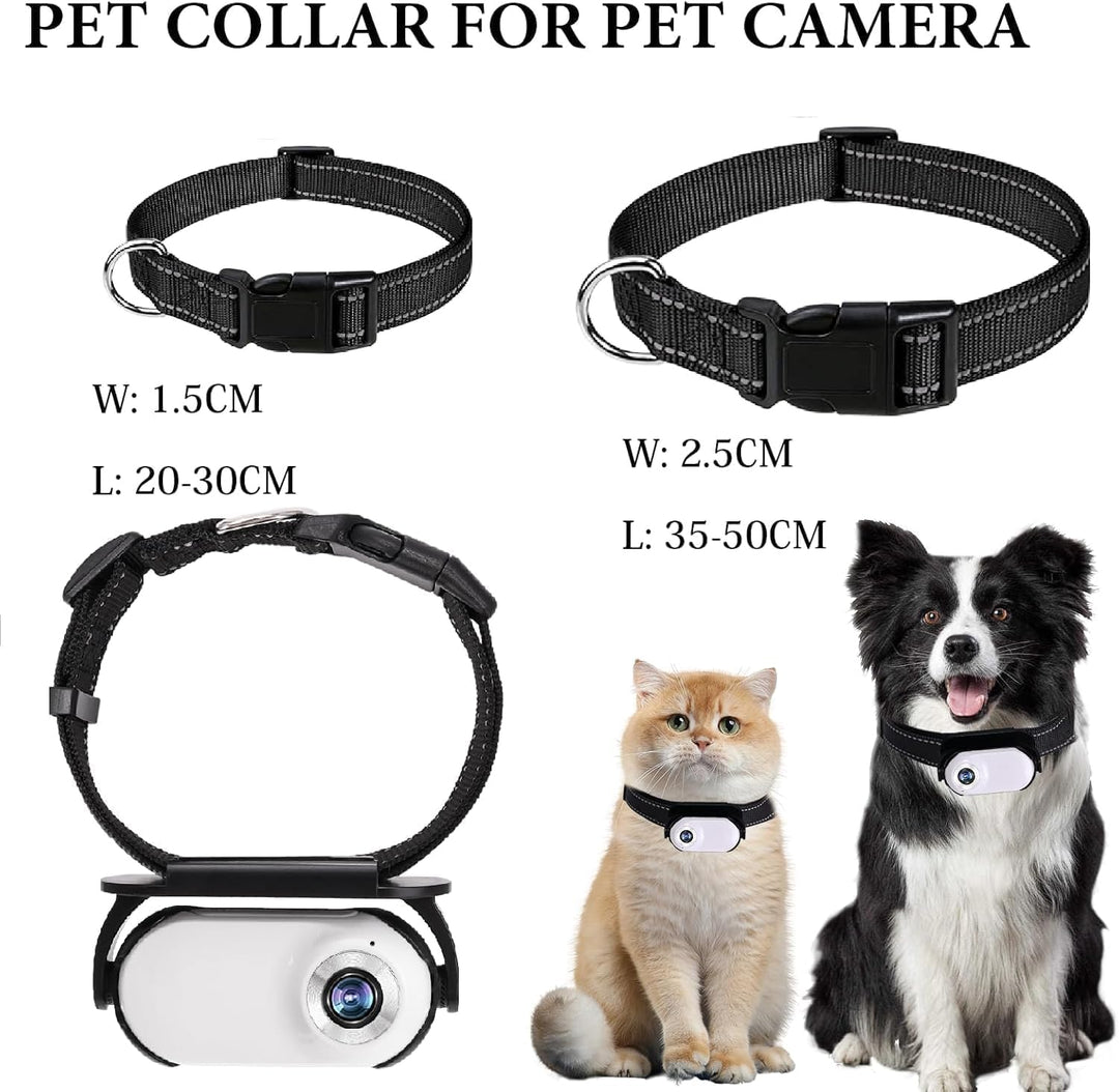 128G Weisse Katzen Kamera Halsband Haustierkamera mit Kameraklemmen für Hunde und Katzen