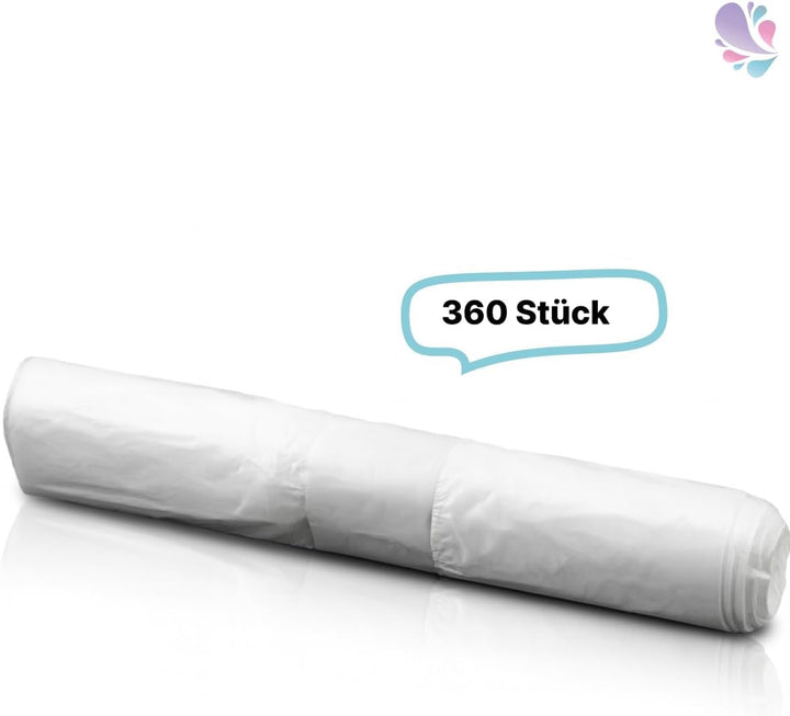 Blanc HYGIENIC Müllbeutel – Mülltüten 60 Liter, 9x 40 Stück auf Rolle, Mülleimerabfallbeutel 7.5 my,