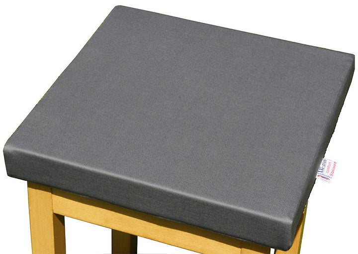 nudischer LUplus Orthopädische Sitzerhöhung 40x40x Höhe 5 cm Cottonköper, schiefergrau