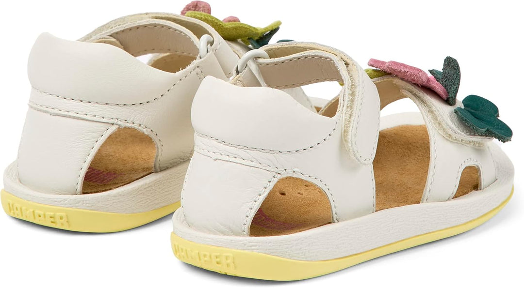 Camper Baby-Mädchen Bicho K800523 Flat Sandal 25 EU Weiss 001 Tws, 25 EU Weiss 001 Tws