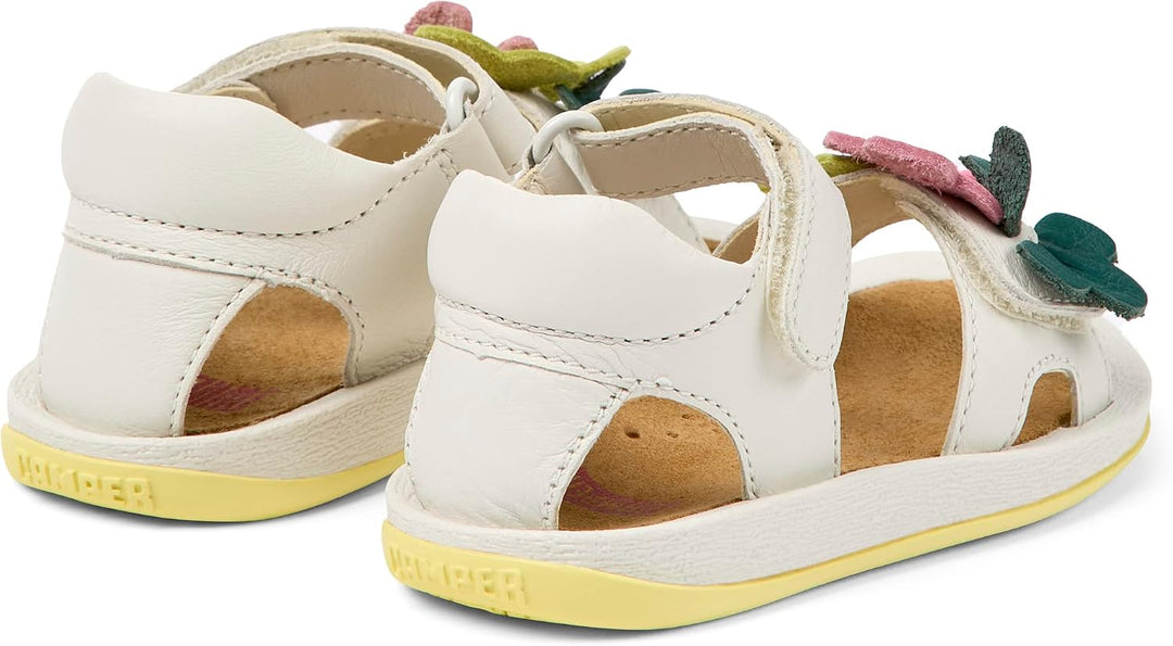 Camper Baby - Mädchen Bicho K800523Flat Sandal 21 EU Weiss 001 Tws, 21 EU Weiss 001 Tws