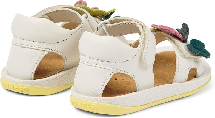 Camper Baby - Mädchen Bicho K800523Flat Sandal 21 EU Weiss 001 Tws, 21 EU Weiss 001 Tws