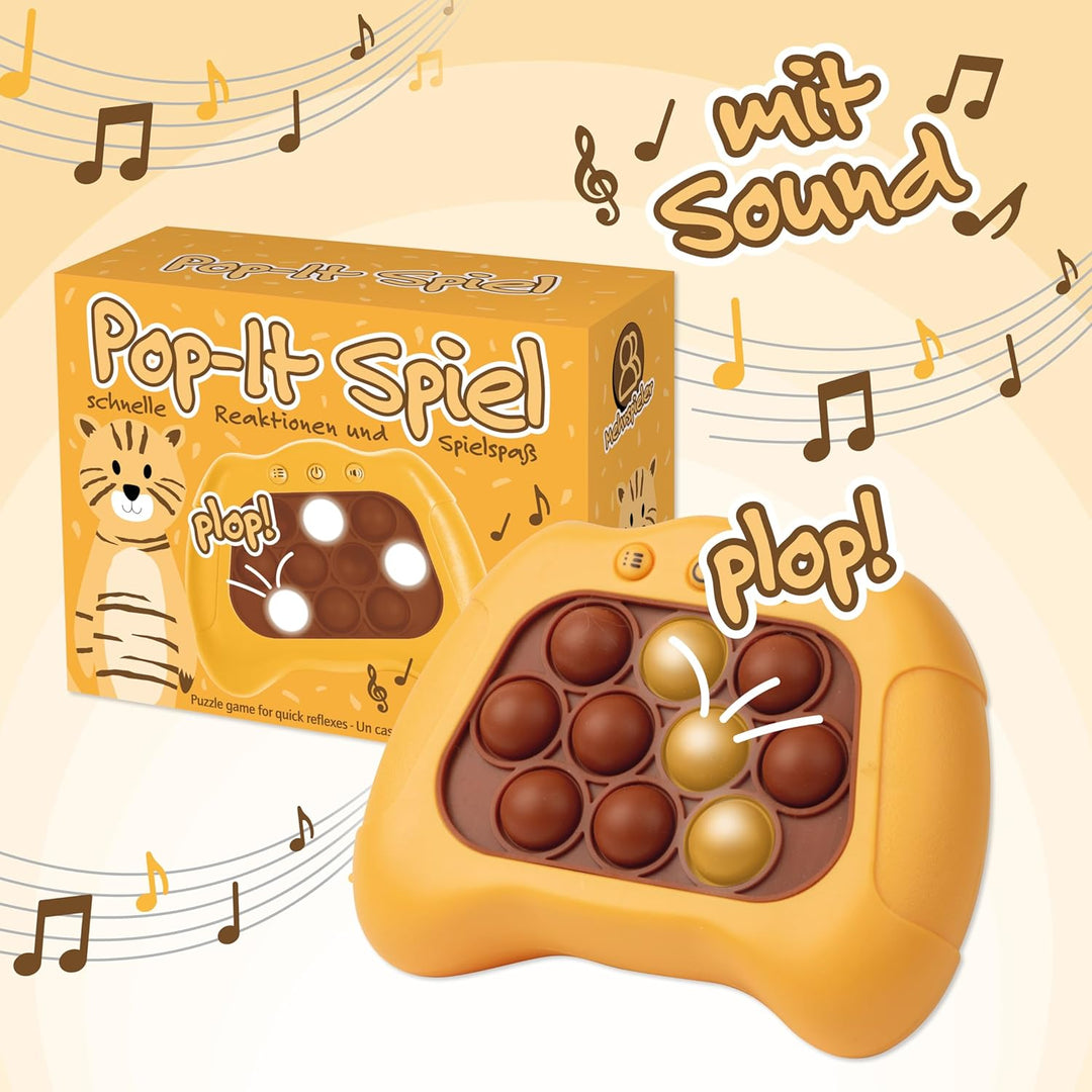 Lutz Mauder Pop up Pop it Fidget Spielzeug für Mädchen und Jungen, Puzzle Spiel mit Sound und Licht,
