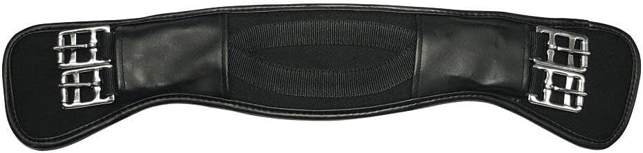 Kerbl Unisex Zadelriem korte riem anatomisch gevormd Sattelgurt, Schwarz, 45 cm EU 45 cm Schwarz, 45